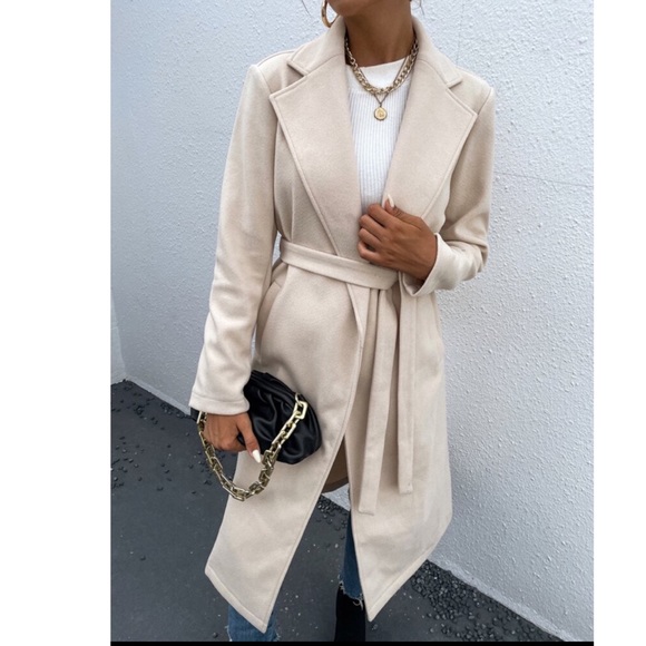 Made in France Stunning Boho Belted Fashion Coat with pockets - Picture 3 of 6